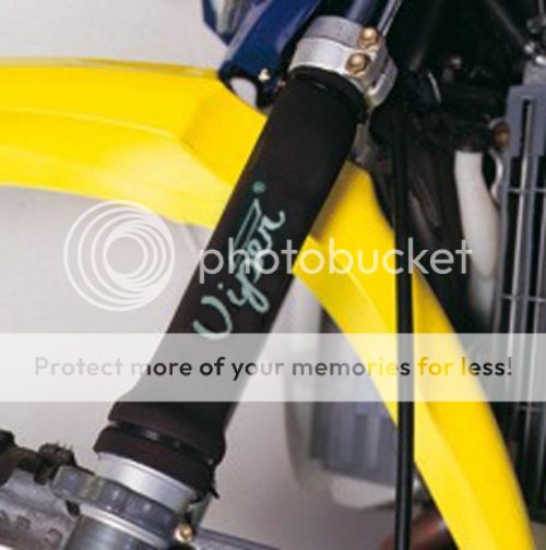 Viper Black Neoprene Motorcycle Fork Gaiter Boot Seal Socks Protector